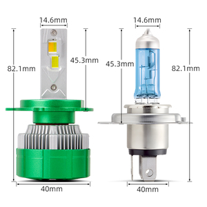Phare de voiture télécommandé 12V K14 <span class=keywords><strong>3</strong></span> (4300K/6000K) H4 LED Canbus faisceau haut/bas pour Cruze IP67 étanche montage universel - Product Image 4