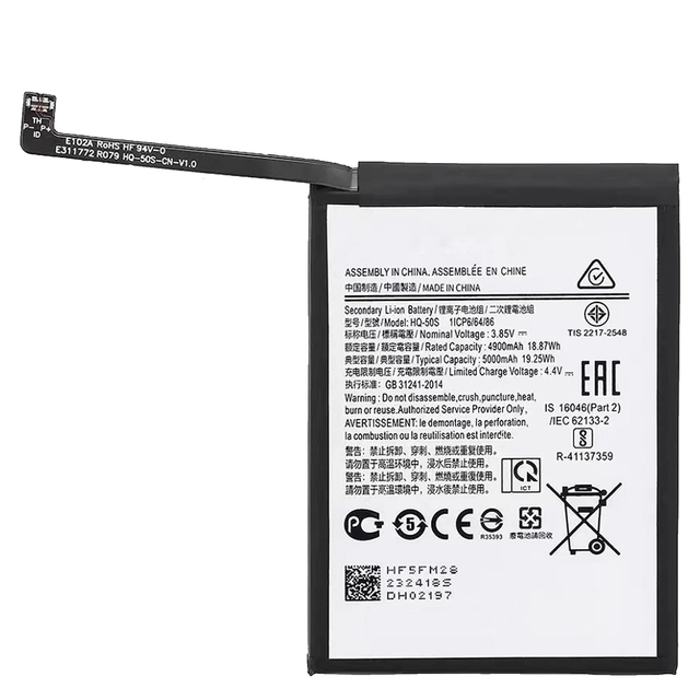 5000mAh HQ50s Batteries for Samsung Galaxy A02 Battery Replacement Samsung A02S Lithium Ion Batterie SM-A022F A022DS A022M A022G