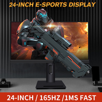 Meilleur écran LCD pour PC, écran incurvé, option panneau IPS 1080p, 165 Hz, 24 pouces