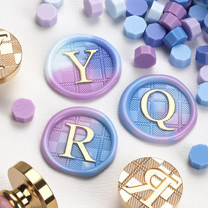 Sello de Cera con Letras Texturizadas, Cabeza de Cobre, Grabado en Latón Multicapa, Decoración - Product Image 3