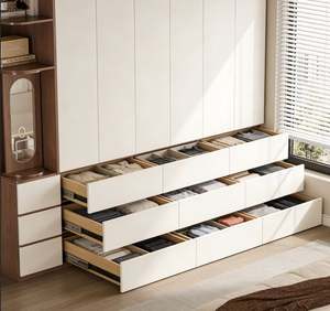 Customized <b>Wardrobe</b> Clothes Organizer Bedroom Closet Cabinet Modular Storage System Sliding Door Wooden <b>Wardrobe</b> - Product Image 4