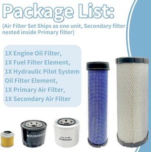 Kit de Filtro de Mantenimiento para Motores John 35D/50D Yanmar 3TNV88-BNHB, Cambio de Aceite para Excavadora Compacta (<span class=keywords><strong>S</strong></span>.N.) 250001) - Product Image 4