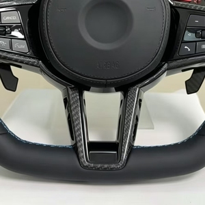 <span class=keywords><strong>Volante</strong></span> Deportivo de Cuero y Fibra de Carbono M Performance para <span class=keywords><strong>BMW</strong></span> G30 G31 G32 X3 G01 X4 G02 <span class=keywords><strong>M2</strong></span> G87 M3 G80 M4 G82 G42 G20 LCI M5 F90 - Product Image 2