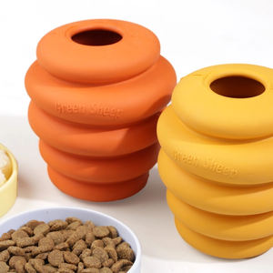 Güçlü kauçuk yıkılmaz dondurulabilir köpek bakımı gıda gizlemek yalama oyuncak L doğal köpek topu oyuncaklar - Product Image 4