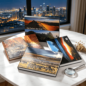 Livre photo de paysage personnalisé haut de gamme, impression sur couverture rigide, couleurs vives, pages épaisses, reliure cousue durable, <span class=keywords><strong>d</strong></span>élai de livraison rapide - Product Image 1