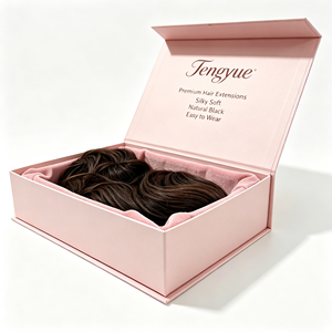 Caja de Empaque de Lujo para Extensiones de Cabello con Logotipo Personalizado — Paquete de Regalo Premium para Productos Capilares - Product Image 4