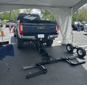 Chariot <span class=keywords><strong>de</strong></span> remorquage avec élévateur <span class=keywords><strong>de</strong></span> <span class=keywords><strong>roue</strong></span> dissimulé pour pick-up, pour le sauvetage routier, exportation vers la Jamaïque - Product Image 1