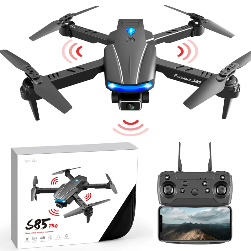 S85 New GPS Racing Drone Pro Real 4K HD Camera 2.4G Long Range Quadcopter WiFi Follow Me Foldable Avoid Obstacles