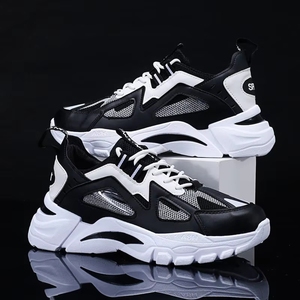 Chaussures de sport en mesh respirantes et légères pour hommes, best-seller, style running et marche à bout pointu pour hommes - Product Image 1