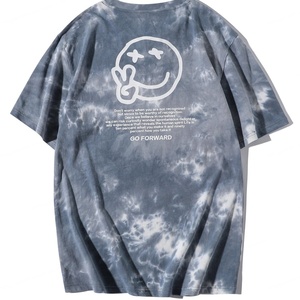 Camiseta Gráfica Tie Dye para Hombre al por Mayor, 100% Algodón, Colores Personalizados, Transpirable, Impresión DTG, Unisex, Manga Corta - Product Image 2