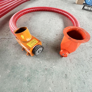 เครื่องเป่าลมแบบสายพานลำเลียงแบบยืดหยุ่น สีแดง แบบพกพา สำหรับขนย้ายวัสดุแห้ง พร้อมมอเตอร์ ดีไซน์กะทัดรัด - Product Image 4