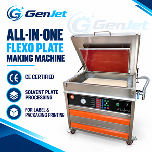 Máquina Flexográfica GenJet Cuatro en Uno para Fabricación de Placas con Exposición, Lavado, Secado y Despegado para Impresión de Etiquetas y Embalajes - Product Image 1