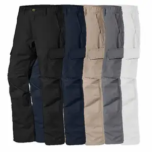 Pantalones de trabajo de poliéster para hombre, ropa de trabajo personalizada, color negro, sarga de algodón, 65, 35, gran oferta