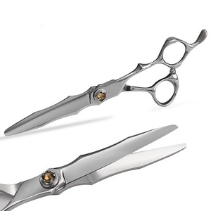 Ciseaux de coiffure professionnels en gros en acier VG10, ciseaux de barbier avec vis en or rose et lames en acier inoxydable - Product Image 4