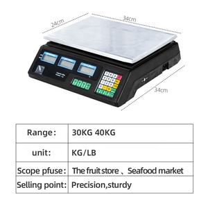 하이 퀄리티 30kg 40kg 가격 전자 저울 계량 저울 디지털 가격 계산 저울 - Product Image 4