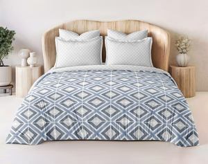 Parure de lit Super King Size en microfibre 3 pièces 100% microfibre infroissable lavable en machine tissu doux et confortable pour chambre à coucher - Product Image 5