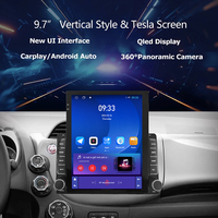 Écran Tesla vertical de 9,7 pouces, lecteur vidéo de voiture pour Honda Fit Jazz 2007-2013 avec Car-play, navigation GPS, lecteur multimédia