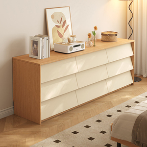 Meuble de salon moderne en bois XHA avec portes à battants et tiroirs de rangement, design mi-siècle pour l'ameublement de la maison - Product Image 3