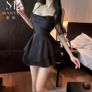 Robe nuisette en satin sexy et séduisante pour femmes, lingerie avec un dos magnifique et des détails à nouer, une chemise de nuit de style uniforme et très sensuelle. - Product Image 4