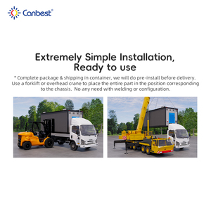 Canbest ngoài trời kỹ thuật số quảng cáo di động xe tải hộp dẫn Màn hình hiển thị 3 bên xe tải gắn biển quảng cáo dấu hiệu RGB bảng điều chỉnh cho rạp chiếu phim - Product Image 6