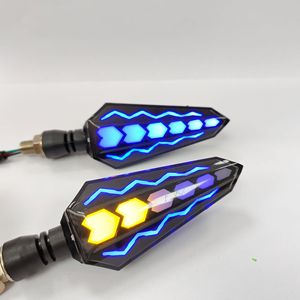 Intermitentes LED Secuenciales para Motocicleta SX, 12V, Universales, de Doble Color, con Efecto de Agua Corriente en Forma de Corazón - Product Image 1