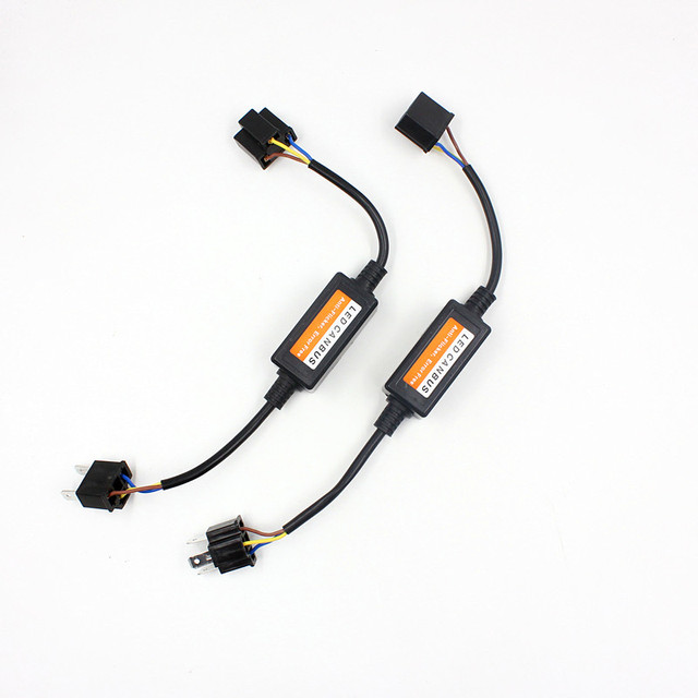 CAR-REFINE H4 H7 H11 LED Headlight Canbus Decoder Adapter Anti Flicker Flash Error Free Warning Resistor Decoder