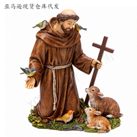 Statue en résine artisanale personnalisée - Décoration religieuse Jésus/Ange/Notre-Dame, élégant cadeau pour la maison, l'église, ornement