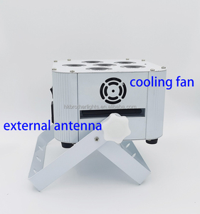 Projecteur LED sans fil PAR 6x18W RGBWA+UV Mini Uplight sur batterie, éclairage de scène blanc, lumière de scène LED - Product Image 3