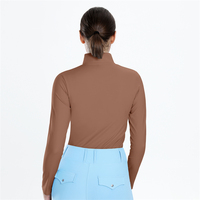 Vêtements d'équitation personnalisés avec logo, sous-vêtements respirants pour l'équitation, t-shirts à manches longues à séchage rapide, hauts d'équitation extensibles dans 4 directions