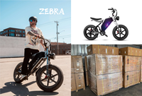 Vélo électrique de montagne pour adultes à pneus larges de 20 pouces, moteur sans balais 1000W longue portée, 7 vitesses, batterie lithium 48V 19AH amovible, cadre en aluminium, double suspension