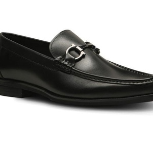 Chaussures de mariage en cuir de vachette noir de haute qualité, à enfiler, avec logo personnalisé, mocassins pour usage quotidien professionnel, légers et formels, automne/printemps - Product Image 2