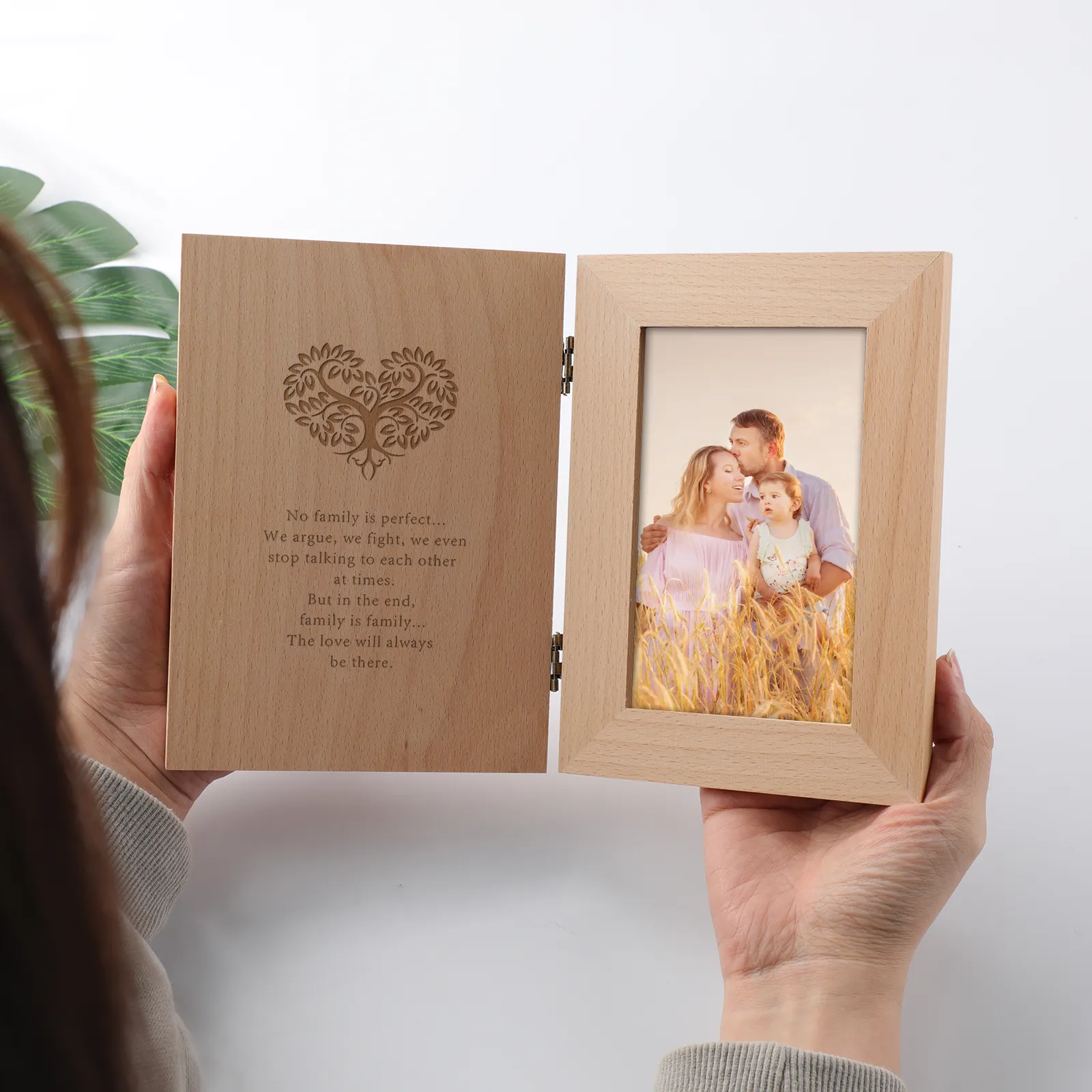 Dekor Geschenk Großhandel Luxus moderne Foto rahmen Familie benutzer definierte Holzbild Holz Foto rahmen für die Familie