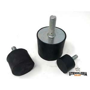 PM ตัวยึดยางทรงกระบอกป้องกันการสั่นสะเทือนพร้อมสกรูตัวผู้ M8ตัว - Product Image 1