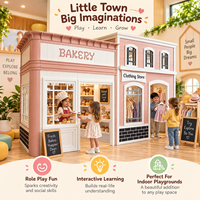Comptoir de présentation en bois sur mesure pour boulangerie, mobilier d'intérieur, design de magasin de détail, maison de jeu pour enfants pour aire de jeux