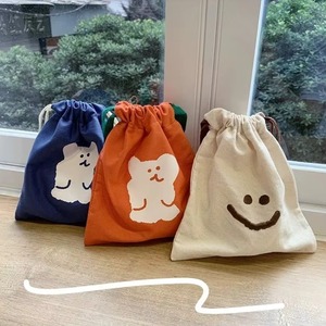 Sac en tissu UP RUNNING pour courses et courses alimentaires, petit sac en coton personnalisé avec cordon de serrage et logo - Product Image 6