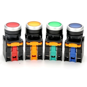 Interruptor de Botón Pulsador Iluminado de Plástico QIANNIAN LA38-A1 en Rojo/Verde/Amarillo/Blanco/Azul/Naranja - Product Image 2