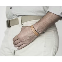 Bracelet en cuir pour homme en acier inoxydable, cordon en cuir multicolore, boucle magnétique, bracelet en cuir de vache, tout respirant