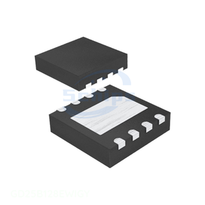 Componente de chip electrónico de memoria GD25B128EWIGY 8 WDFN con pines expuestos, original - Product Image 1