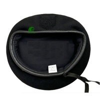 Béret tactique en laine douce - Casquette de trekking professionnelle avec pochette intégrée et couleurs personnalisées avec broderie à la main pour adultes