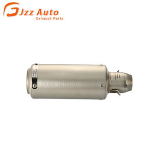 Silencieux d'échappement universel pour <span class=keywords><strong>moto</strong></span>, argenté, diamètre d'entrée 51 mm, diamètre de sortie 89 mm, corps 245 mm, longueur totale - Product Image 5