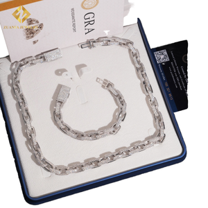 Collier en argent plaqué rhodium avec testeur de diamant 100% positif, moissanite certifiée GRA, produit de qualité supérieure - Product Image 2