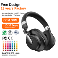 Casque sans fil circum-auriculaire personnalisé à marque privée, chipset Qualcomm Type-C, réduction de bruit hybride ANC, batterie 1050 mAh, IPX4