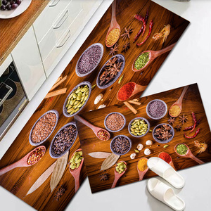 Keset lantai dapur menyerap air dan keset dapur kualitas tinggi antiselip harga rendah keset dapur berpola kustom gaya Modern - Product Image 3
