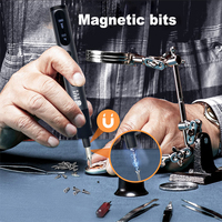 Juego de Destornilladores Eléctricos 10 en 1, 5 Ajustes de Torque, Herramienta Eléctrica de Precisión, Puntas Magnéticas para Destornillador, para iPhone, Gafas, Relojes, PC