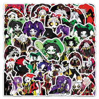 50 autocollants PVC personnalisés créatifs et mignons, dessinés à la main, sur le thème du cirque, pour la décoration de dossiers, tasses et sacs à dos – Vente directe usine