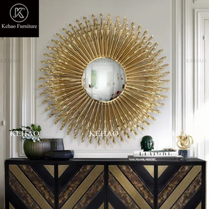 <span class=keywords><strong>Miroir</strong></span> <span class=keywords><strong>mural</strong></span> décoratif en cuivre pur exquis de luxe moderne or mille mains grands miroirs de <span class=keywords><strong>couloir</strong></span> faits à la main <span class=keywords><strong>pour</strong></span> la maison villa - Product Image 1