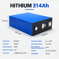 Sel Baterai Prisma LiFePO4 HiTHIUM 314Ah 3.2V untuk Solar ESS, Paket Baterai Penyimpanan Energi Rumah 1004.8Wh 13000 Siklus