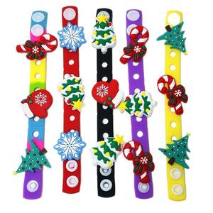 Xiyin Christmas Edition Perforated Shoes <b>Flower</b> <b>Bracelet</b> Children's Wear Wholesale - Product Image 6