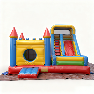 Grand château gonflable d'extérieur, jouet pour enfants, trampoline, <span class=keywords><strong>parc</strong></span> à thème, <span class=keywords><strong>piscine</strong></span>, équipement d'amusement, château gonflable à glissière - Product Image 6