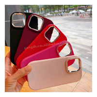 Coque de téléphone portable avec cadre de caméra électrolytique pour iPhone 13pro max15 Pro Max coque de téléphone en TPU souple de couleur bonbon en vente en gros